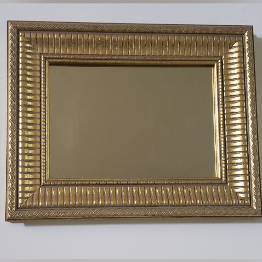 Gold Framed Mirror 9.5x7.5
